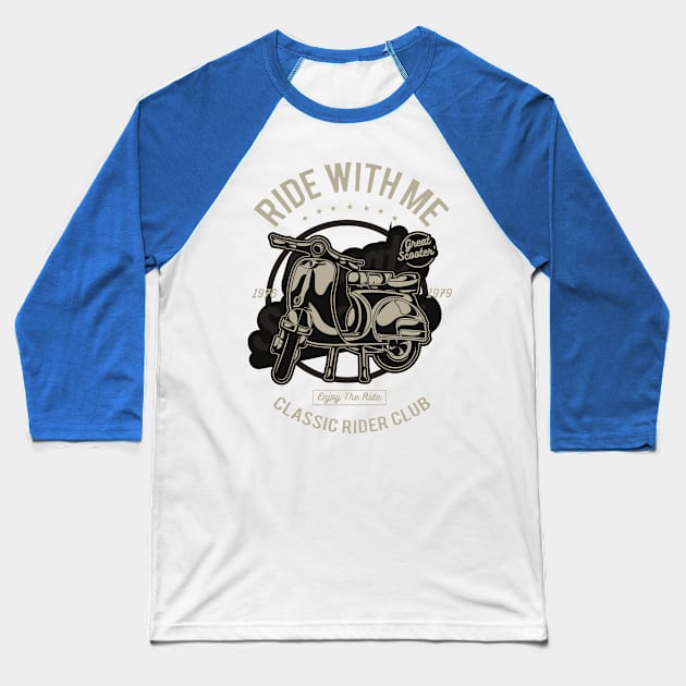 Ride with me Baseball T-Shirt by PaunLiviu